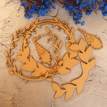 Beautiful Christmas Wreath 3D Decor